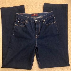 7 For All Mankind Dark Wash Trouser Jeans